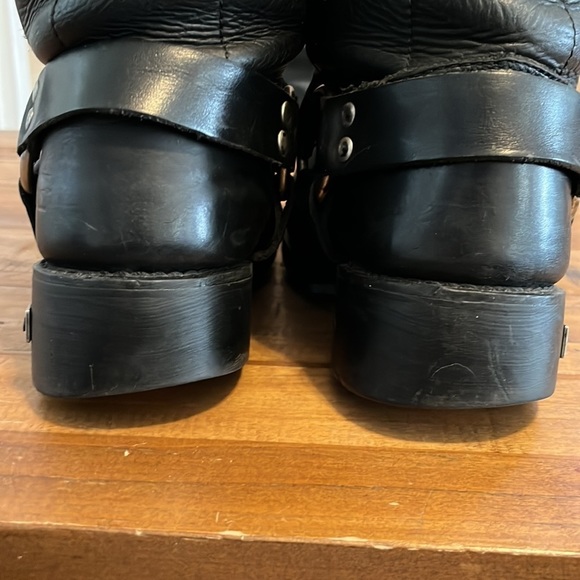 ELEMENT square toe black motorcycle boots. Barely worn. - Picture 7 of 9